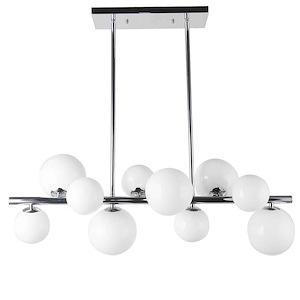 Glasgow - 10 Light Pendant-11 Inch Tall and 31 Inch Wide - 1365216